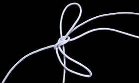 Шнурок восковий Білий 70см