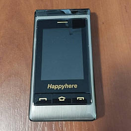 Мобільний телефон Tkexun G10 (Happyhere G10-C) black зручна кнопкова розкладачка бабушкофон