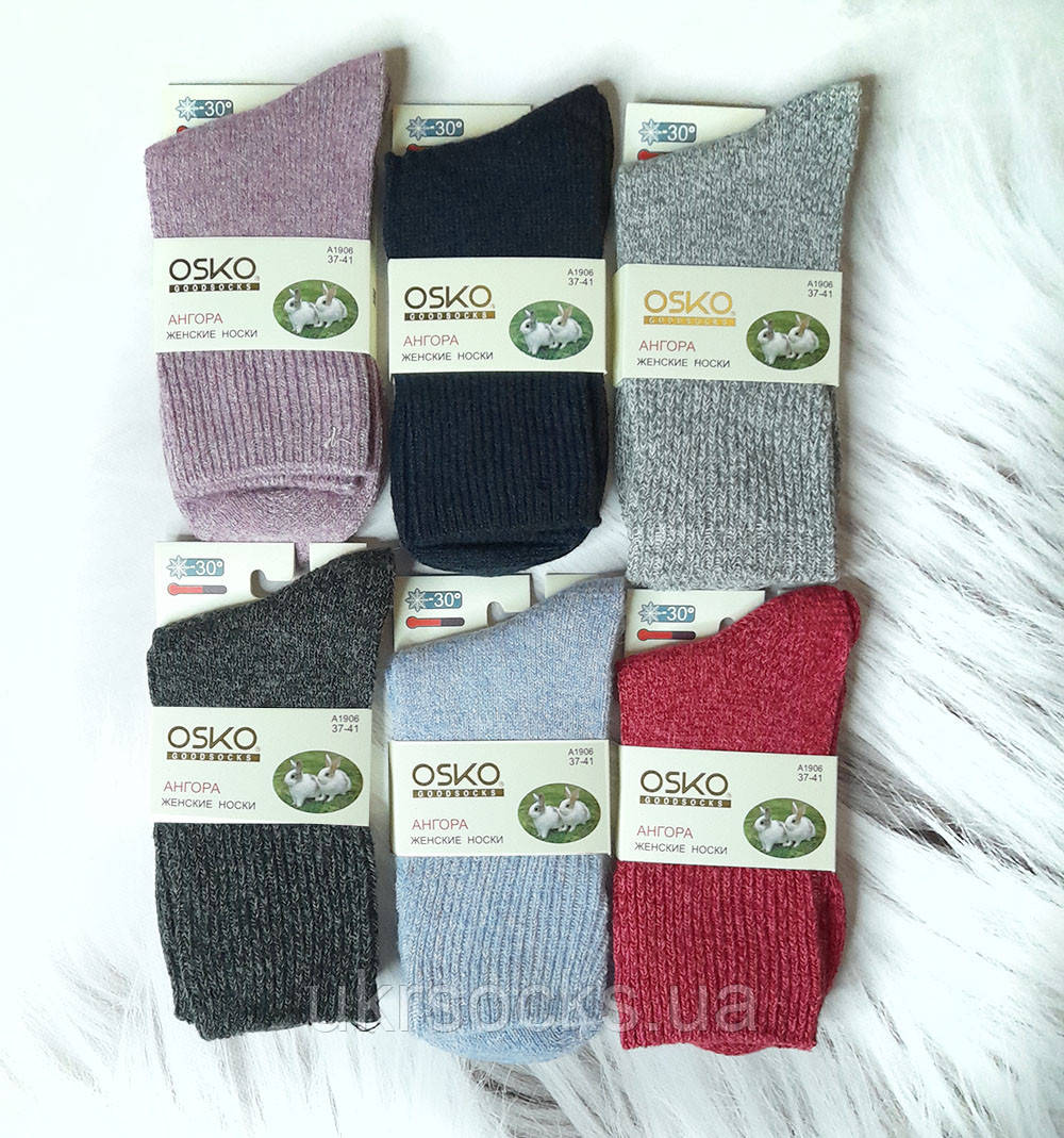 Шкарпетки жіночі термо Оско 37-41 різнокольорові | 6 пар, фото 1