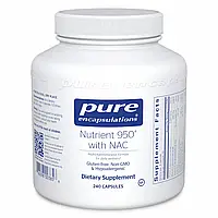 Питательное вещество 950 с НАК, Nutrient 950 with NAC, Pure Encapsulations, 240 капсул