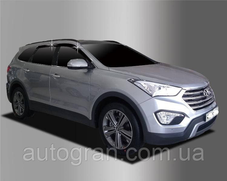 Дефлектори вікон вітровики Hyundai Santa Fe 2012-