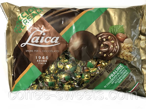 Шоколадні цукерки Laica Amore Nociola Cereale 1 кг, Італія, фото 2