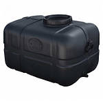 Ємність пластикова прямокутна чорна Чорна 130л Накопичувальний бак для води Технічна бочка