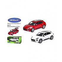 Машина метал 24047W  "WELLY" 1:24 PORSCHE MACAN TURBO, 2 кольори,