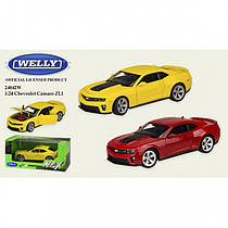 Машина метал 24042W "WELLY"1:24 CHEVROLET CAMARO ZL1, 2 кольори,