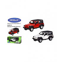 Машина метал 22489H-W  "WELLY" 1:24 JEEP WRANGLER RUBICON, 2 кольори,