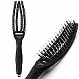 Olivia Garden Fingerbrush Combo плаский гребінь з нейлоновими й кабанячими щетинками Small, фото 8