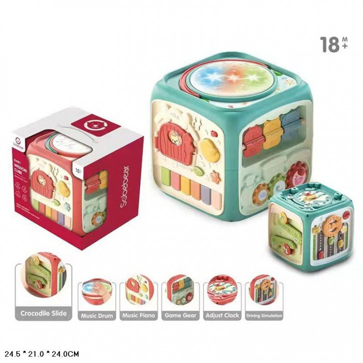 Логіка куб YL711A багатофункц.батар.муз.світ.2кол.кор.24,5*21*24 /12/