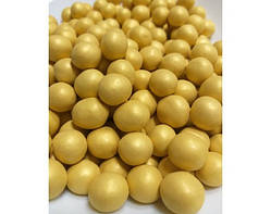 Хрусткі кульки в натуральному шоколаді золоті, 50 г