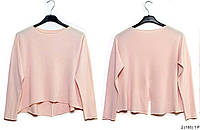 Молодежный женский свитер. Размер: 46/48. Цвета: розовый, коралловый. Женский, укороченный свитер.