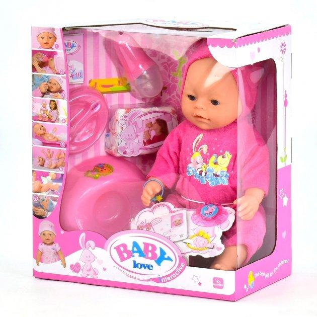 Пупс функціональний BL 023 E (12) 8 функцій, з аксесуарами, у коробці