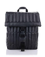 Стеганый модный популярный молодежный рюкзак,женский городской рюкзак портфель из эко кожи «Садли» Черный