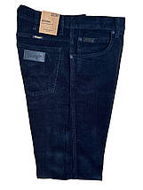Вельветові джинси Wrangler Dark Blue - синій, фото 3