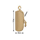 Сумка-підсумок чохол тактичний для окулярів PROTECTOR на пояс на лямку рюкзака пісочний койот із системою MOLLE, фото 4