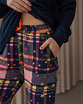 Жіночий спортивний костюм штани в карту Байка 88984ю. Туреччина бренд NICOLLETA, фото 3