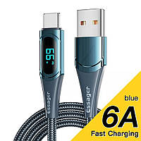 Оригінальний кабель Essager USB-A - Type-C 6A 1 метр Blue