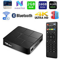 Андроїд приставка смарт ТВ Smart Android 7.1 TV Box T96 mars 2GB/16GB X96