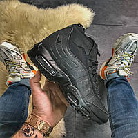 Мужские зимние кроссовки Nike Air Max 95 Sneakerboot Black зима чоловічі зимові кросівки найк аір макс 95 зима