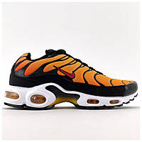 Мужские кроссовки Nike Air Max TN Plus Black Orange Tiger, оранжевые кроссовки найк аир макс тн плюс