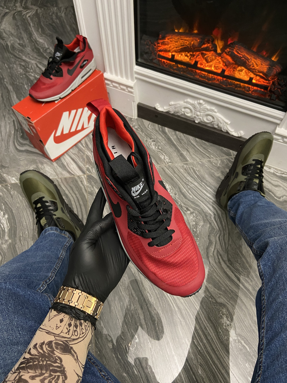 Air max 90 shop sneakerboot ice winter зимние