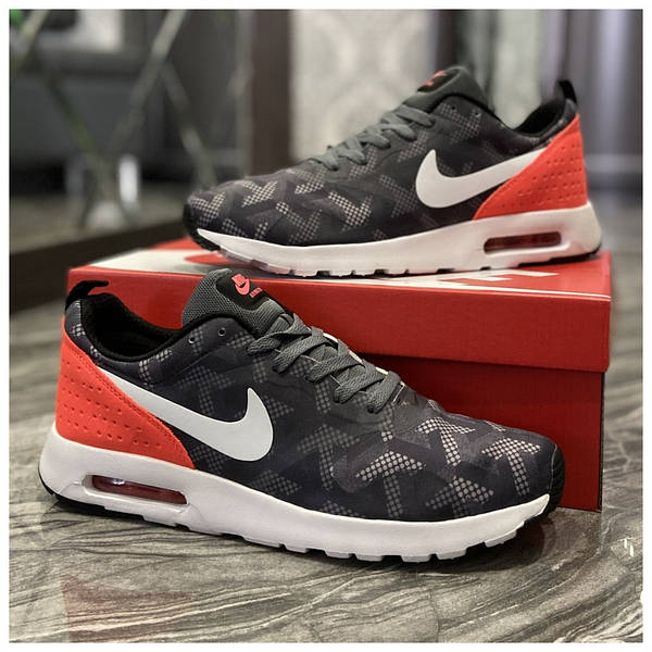 Nike air max tavas grey red online