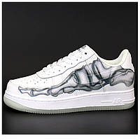 Мужские кроссовки Nike Air Force 1 Low Skeleton White кроссовки найк аир форс скелетон Nike Air Force Low Bone