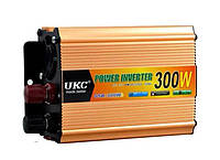 Перетворювач авто інвертор UKC 7063 12V-220V 300W коричневий