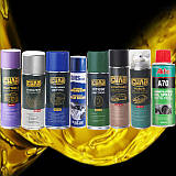 Мастила аерозольні шампуні та очищувачі, паліролі