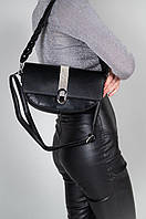 Сумочка дамская черная каркасная сумка-клатч женская вечерняя сумочка