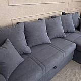 М'який кутовий новий розкладний диван, фото 8