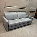 Шкіряний розкладний диван реклайнер Німеччина, фото 4