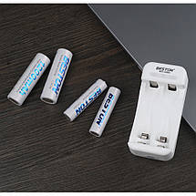 Зарядний пристрій подвійний AA/AAA USB Beston BST-C8001, фото 6