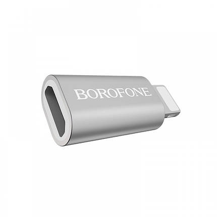 Адаптер MicroUSB Lightning OTG BOROFONE BV5, фото 1