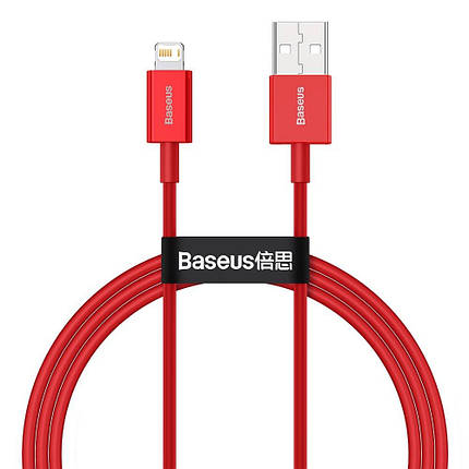Кабель Lightning для айфон червоний 1 м Baseus Superior CALYS-A09, фото 1