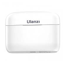 Мікрофон бездротовий для IPhone (айфона) подвійний білий Ulanzi J12 Lightning, фото 6