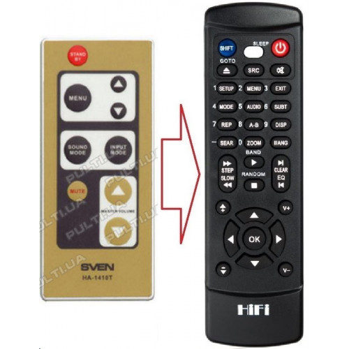 Пульт для SVEN HA-1410T (аналог), фото 1
