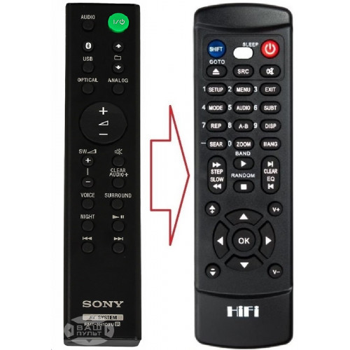 Пульт для Sony RMT-AH103U (аналог), фото 1