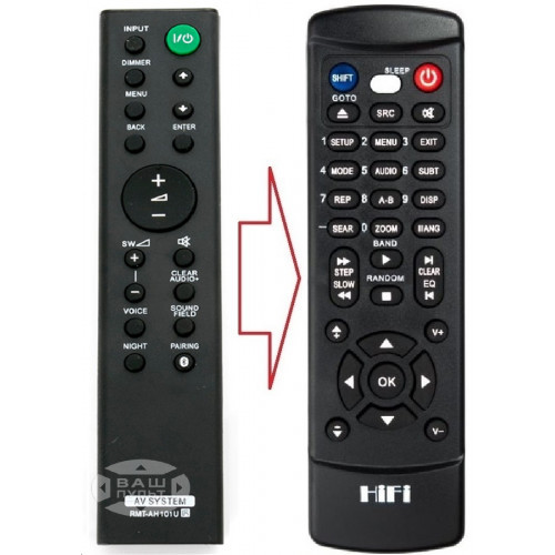 Пульт для Sony RMT-AH101U (аналог), фото 1