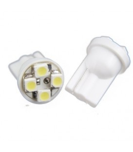 T10 4-SMD LED W5W лампочка автомобільна - білий колір