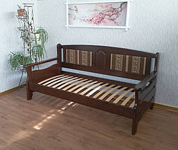 Дерев'яний диван-ліжко з м'якою спинкою "Орфей - 2" від виробника, фото 3