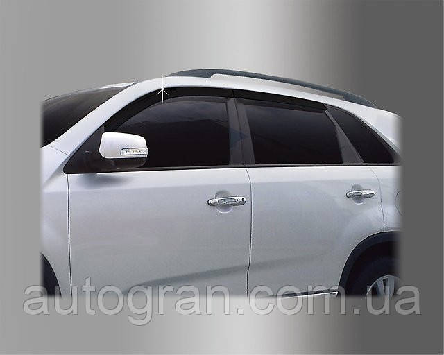 Дефлектори вікон вітровики Kia Sorento 2009-, фото 1