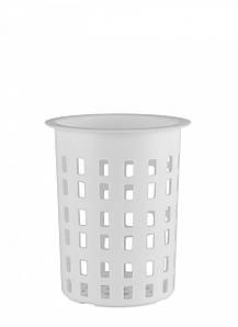 Підставка для столового приладдя пластикова біла 13х11 см