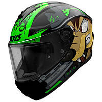 Мотошолом AXXIS DRAKEN Cosa Nostra B6 Gloss Green L