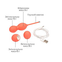 Смарт вагінальні кульки з вібрацією We-Vibe Bloom, діаметр 3,3 см, маса 45, 65, 80 г, фото 6