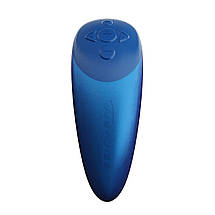 Смарт-вібратор для пар We-Vibe Chorus Cosmic Blue, сенсорне керування вібраціями стискання пульта, фото 5