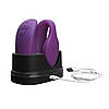 Смарт-вібратор для пар We-Vibe Chorus Purple, сенсорне керування вібраціями стисканням пульта, фото 7