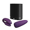 Смарт-вібратор для пар We-Vibe Chorus Purple, сенсорне керування вібраціями стисканням пульта, фото 8