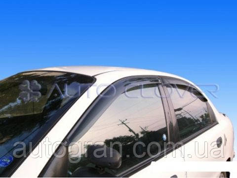 Дефлектори вікон вітровики Daewoo Lanos Sens, фото 1