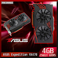 Видеокарта для игр Asus Radeon RX470 Expedition 4GB (DVI-1) GDDR5 | Отличное состояние!