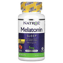 Мелатонін 5 мг, 90 таблеток Natrol